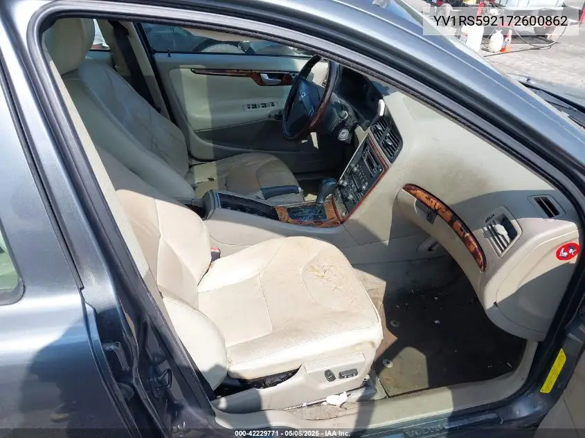 2007 Volvo S60 2.5T VIN: YV1RS592172600862 Lot: 42229771