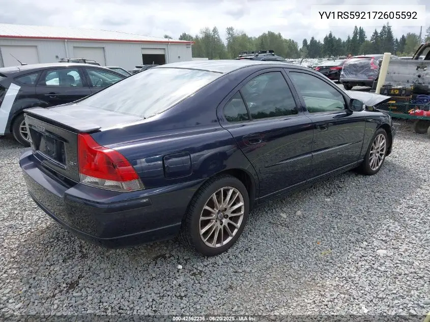 2007 Volvo S60 2.5T VIN: YV1RS592172605592 Lot: 42562236