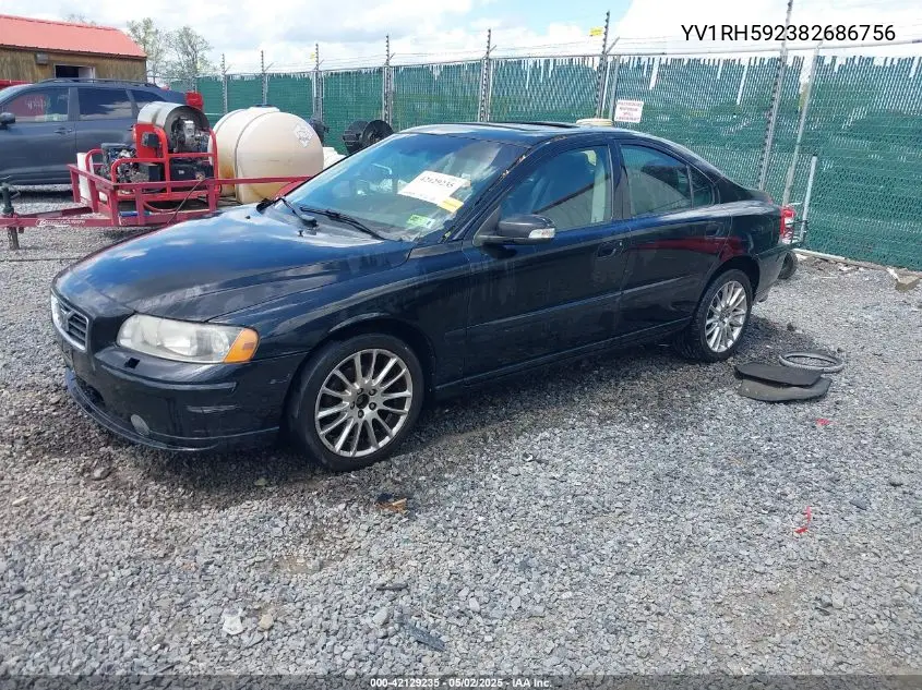 2008 Volvo S60 2.5T VIN: YV1RH592382686756 Lot: 42129235