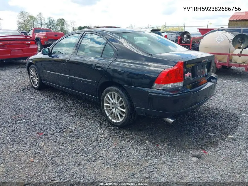 2008 Volvo S60 2.5T VIN: YV1RH592382686756 Lot: 42129235
