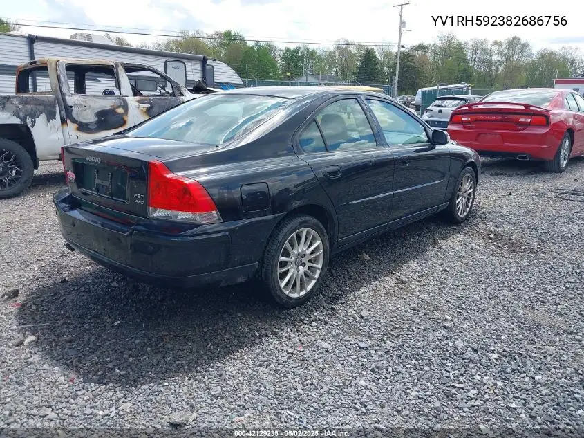 2008 Volvo S60 2.5T VIN: YV1RH592382686756 Lot: 42129235