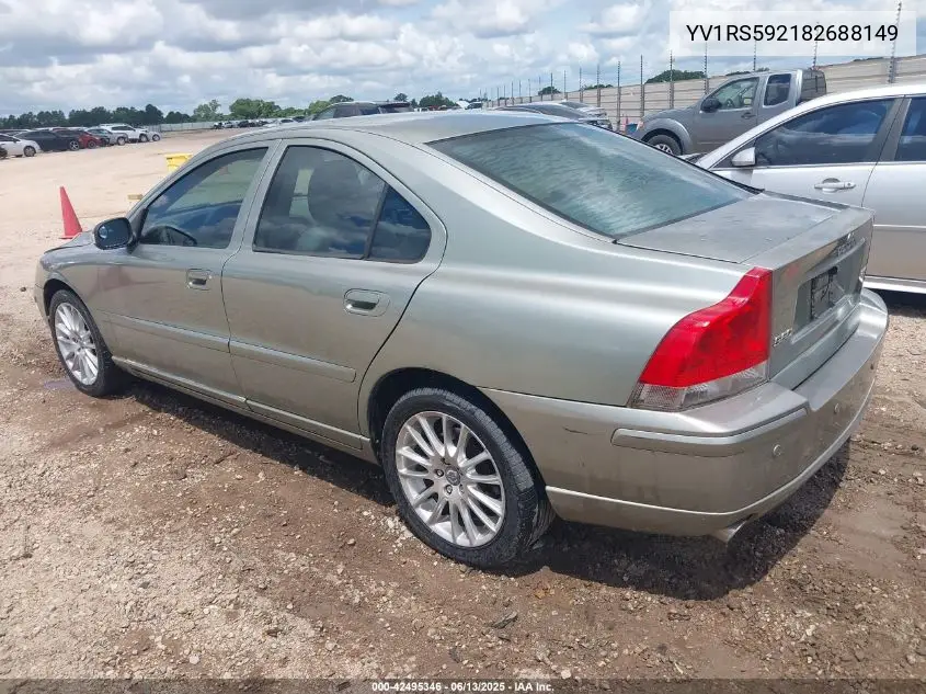 2008 Volvo S60 2.5T VIN: YV1RS592182688149 Lot: 42495346