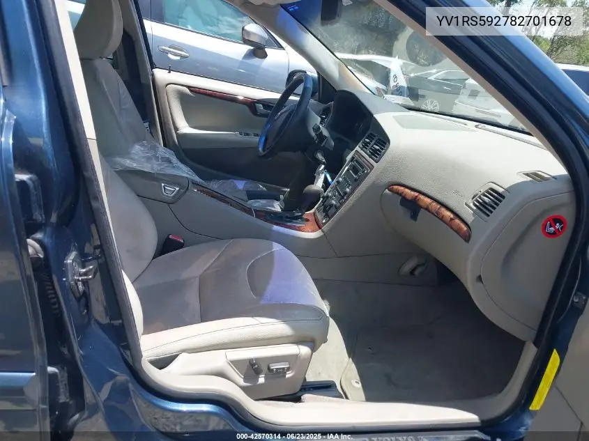 2008 Volvo S60 2.5T VIN: YV1RS592782701678 Lot: 42570314