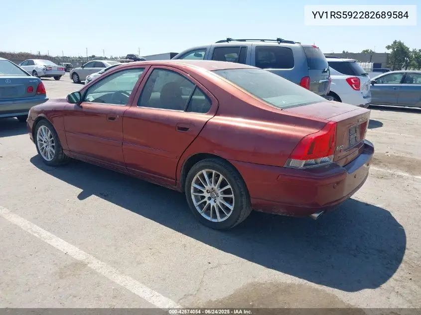 2008 Volvo S60 2.5T VIN: YV1RS592282689584 Lot: 42574054
