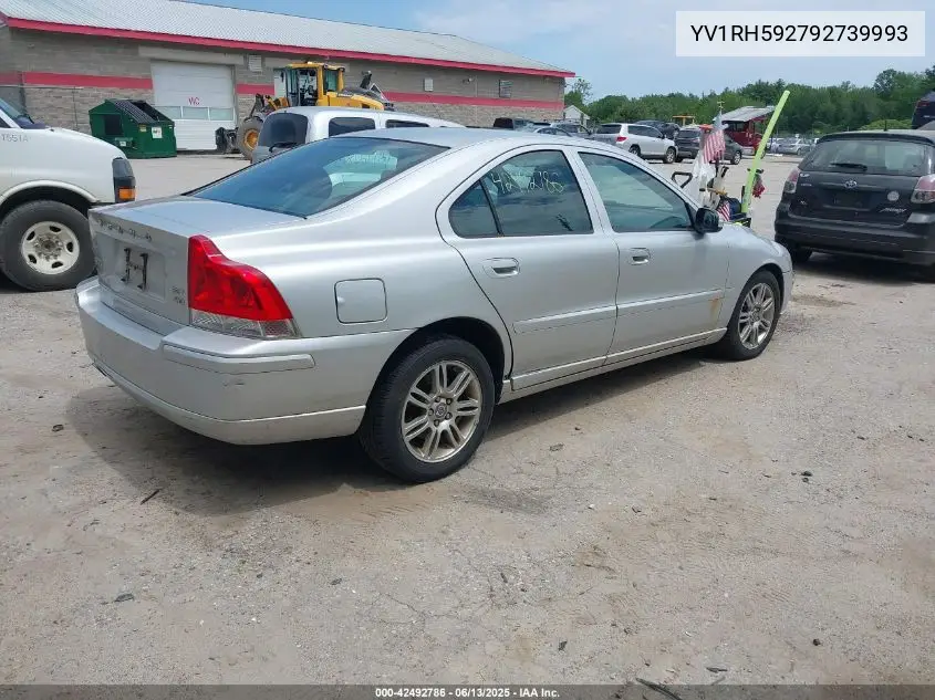 2009 Volvo S60 2.5T/2.5T Special Edition VIN: YV1RH592792739993 Lot: 42492786