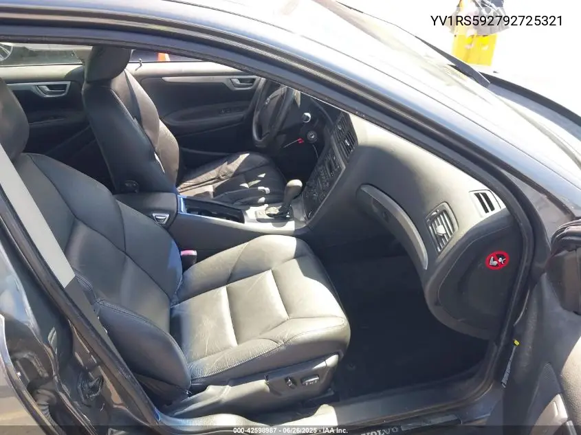 2009 Volvo S60 2.5T/2.5T Special Edition VIN: YV1RS592792725321 Lot: 42598987