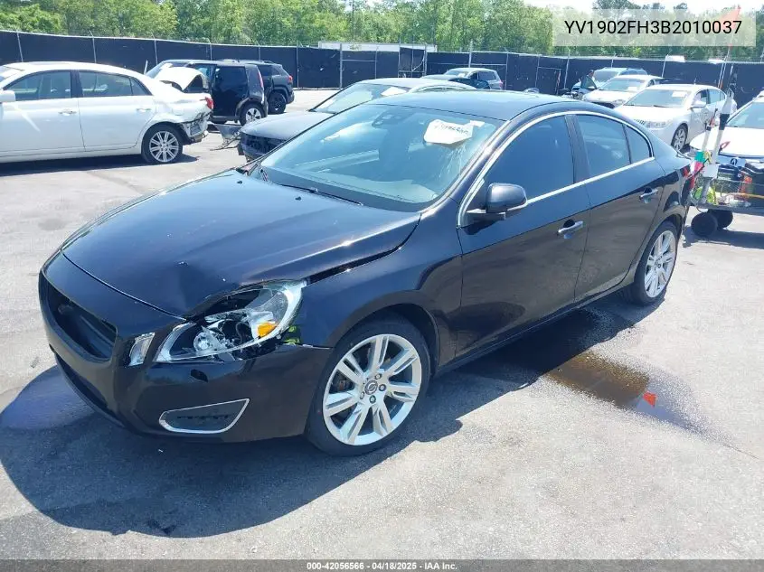 2011 Volvo S60 T6 VIN: YV1902FH3B2010037 Lot: 42056566
