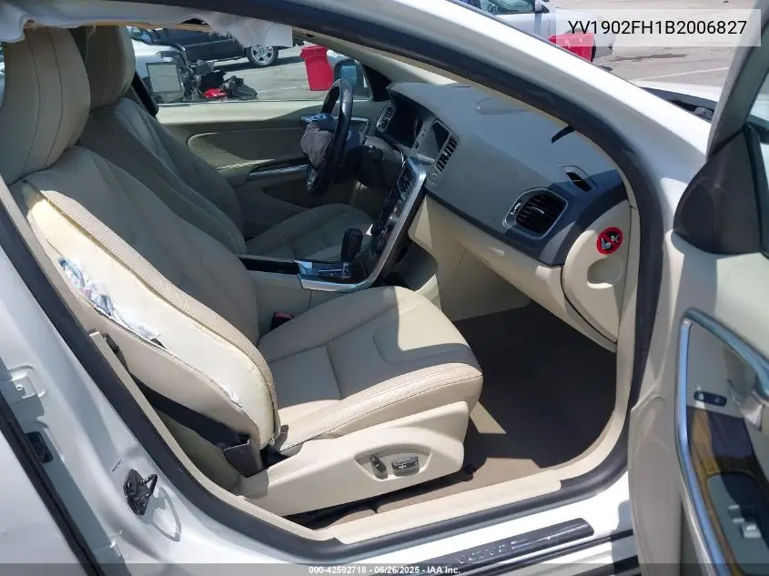 2011 Volvo S60 T6 VIN: YV1902FH1B2006827 Lot: 42592718