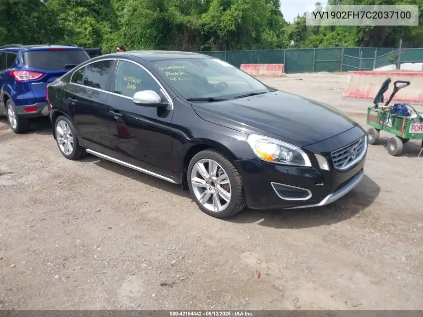 2012 Volvo S60 T6 VIN: YV1902FH7C2037100 Lot: 42184442