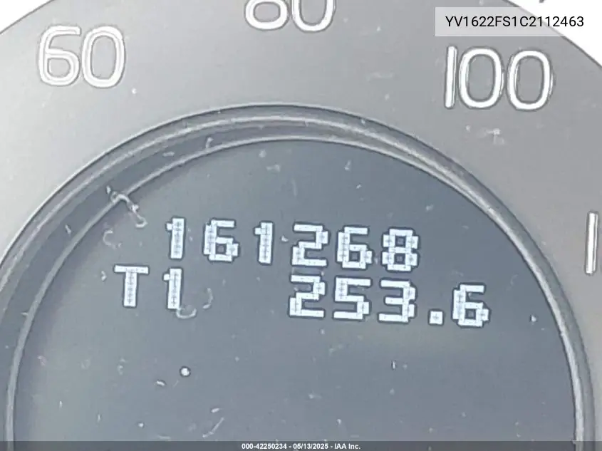 2012 Volvo S60 T5 VIN: YV1622FS1C2112463 Lot: 42250234