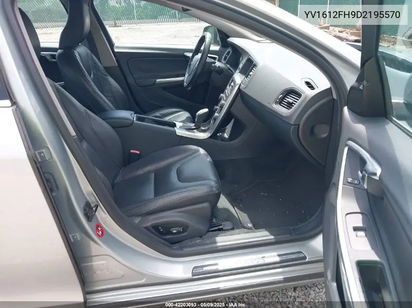 2013 Volvo S60 T5 VIN: YV1612FH9D2195570 Lot: 42203093