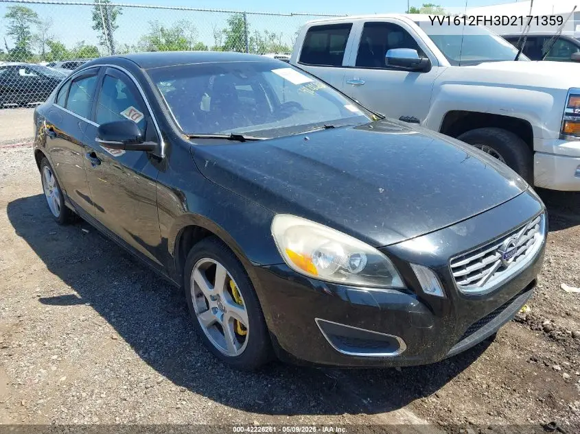2013 Volvo S60 T5/T5 Platinum/T5 Premier/T5 Premier Plus VIN: YV1612FH3D2171359 Lot: 42226261