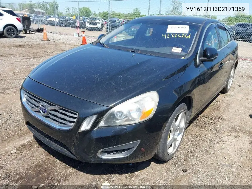 2013 Volvo S60 T5/T5 Platinum/T5 Premier/T5 Premier Plus VIN: YV1612FH3D2171359 Lot: 42226261