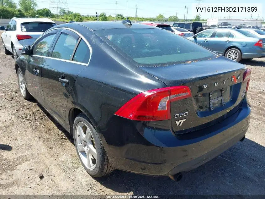 2013 Volvo S60 T5/T5 Platinum/T5 Premier/T5 Premier Plus VIN: YV1612FH3D2171359 Lot: 42226261