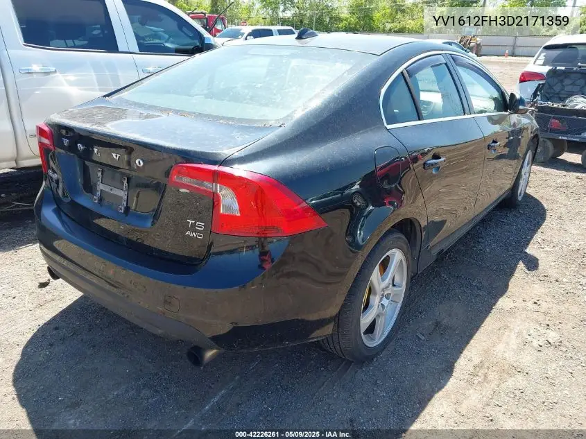 2013 Volvo S60 T5/T5 Platinum/T5 Premier/T5 Premier Plus VIN: YV1612FH3D2171359 Lot: 42226261