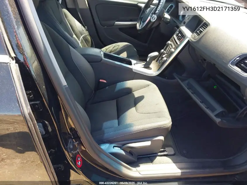 2013 Volvo S60 T5/T5 Platinum/T5 Premier/T5 Premier Plus VIN: YV1612FH3D2171359 Lot: 42226261