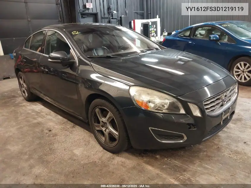 2013 Volvo S60 T5 VIN: YV1612FS3D1219119 Lot: 42226338