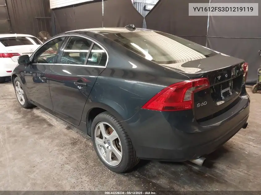 2013 Volvo S60 T5 VIN: YV1612FS3D1219119 Lot: 42226338