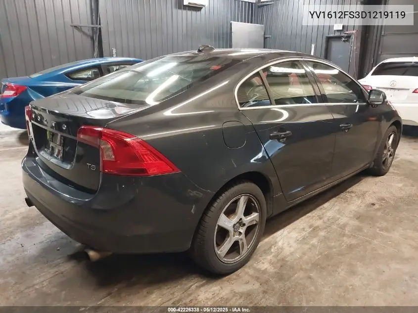 2013 Volvo S60 T5 VIN: YV1612FS3D1219119 Lot: 42226338