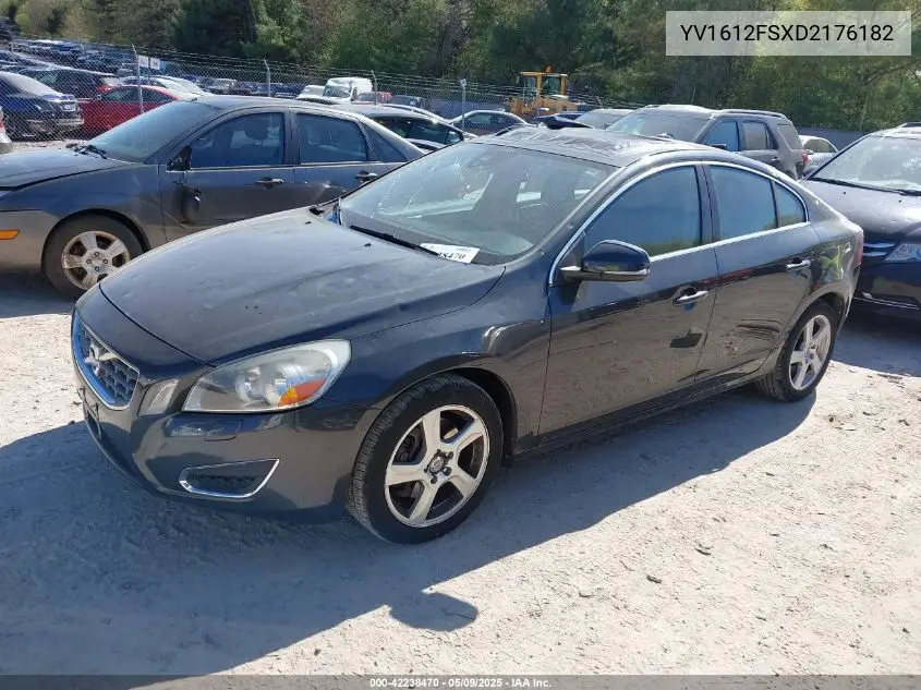 2013 Volvo S60 T5/T5 Platinum/T5 Premier/T5 Premier Plus VIN: YV1612FSXD2176182 Lot: 42238470