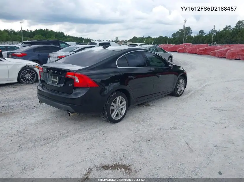 2013 Volvo S60 T5 VIN: YV1612FS6D2188457 Lot: 42240440