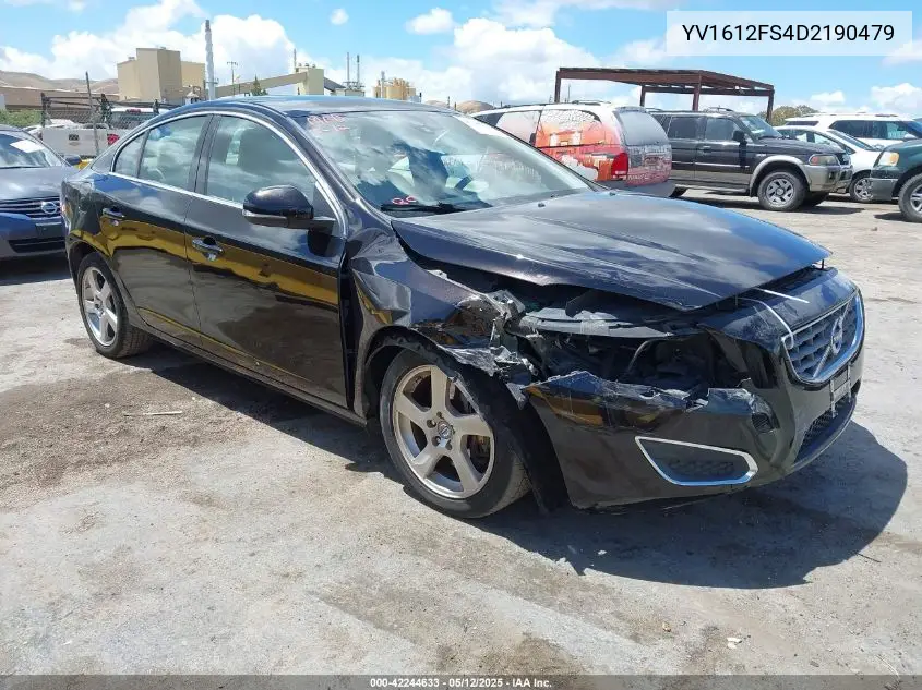 2013 Volvo S60 T5 VIN: YV1612FS4D2190479 Lot: 42244633