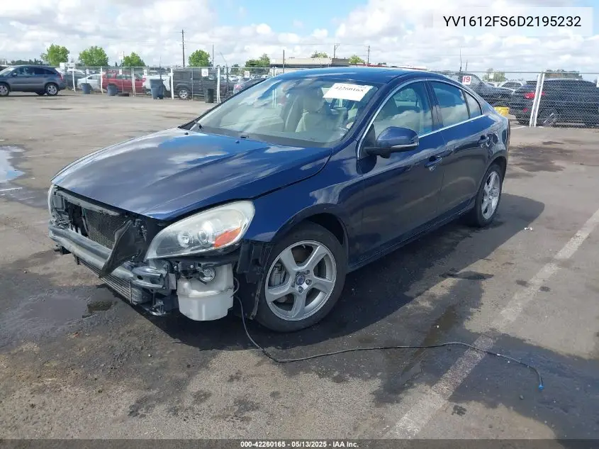2013 Volvo S60 T5 Platinum VIN: YV1612FS6D2195232 Lot: 42260165