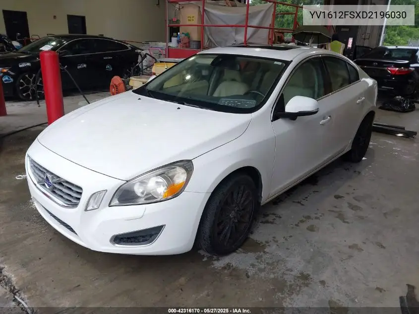 2013 Volvo S60 T5 VIN: YV1612FSXD2196030 Lot: 42316170