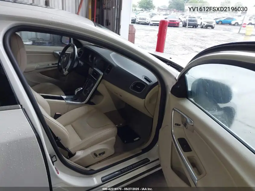 2013 Volvo S60 T5 VIN: YV1612FSXD2196030 Lot: 42316170