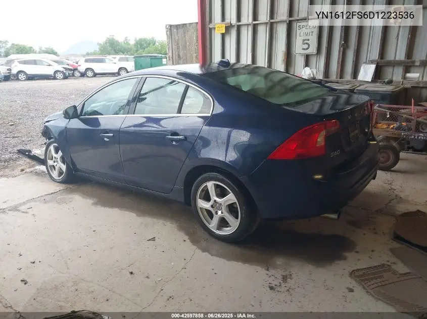 2013 Volvo S60 VIN: YN1612FS6D1223536 Lot: 42597858