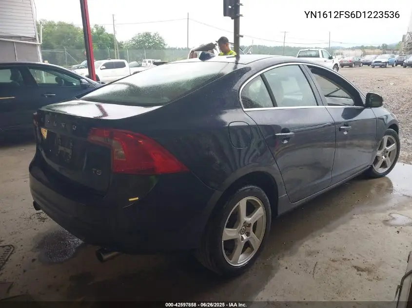 2013 Volvo S60 VIN: YN1612FS6D1223536 Lot: 42597858