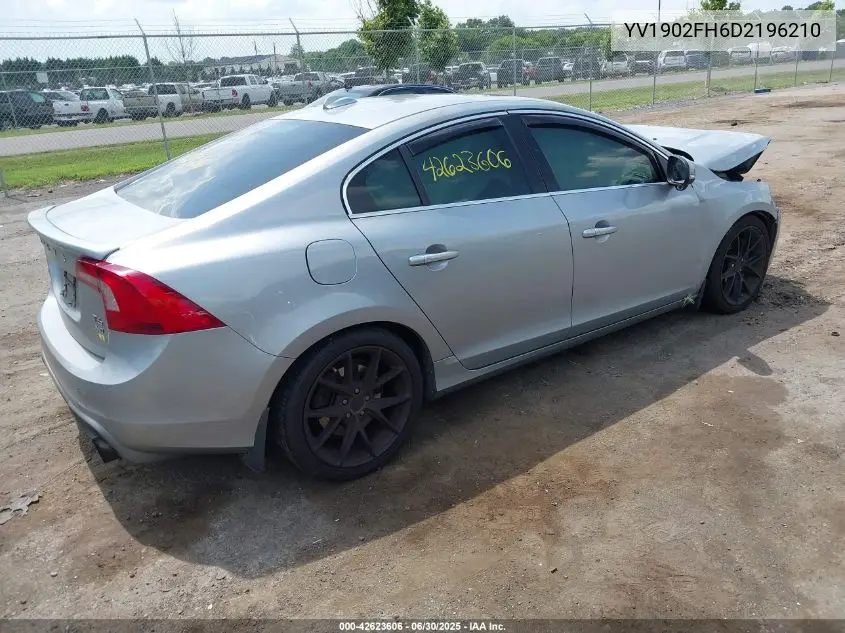 2013 Volvo S60 T6 VIN: YV1902FH6D2196210 Lot: 42623606