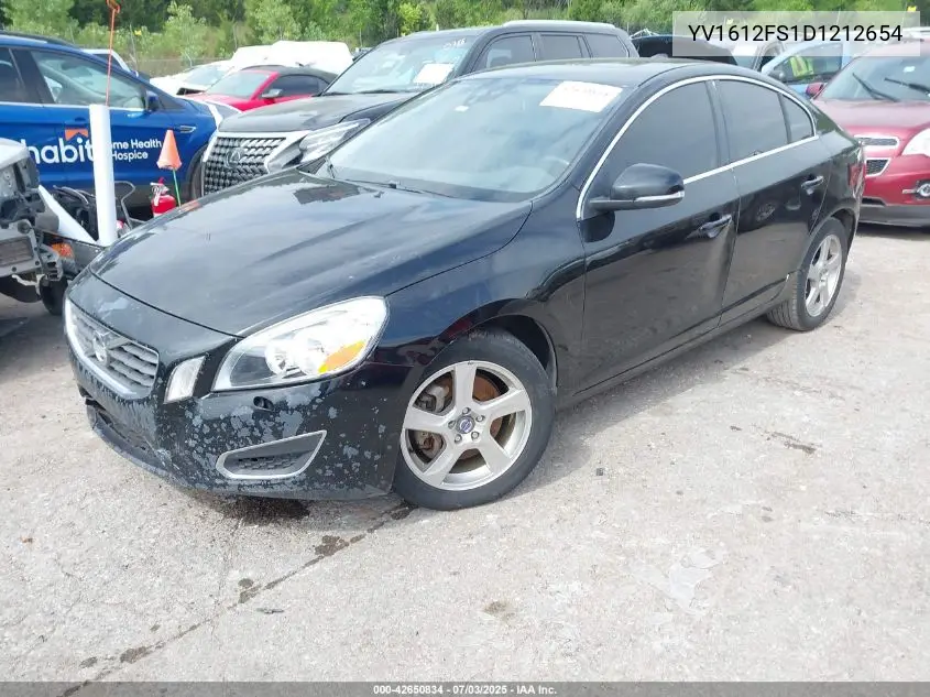 2013 Volvo S60 T5/T5 Platinum/T5 Premier/T5 Premier Plus VIN: YV1612FS1D1212654 Lot: 42650834
