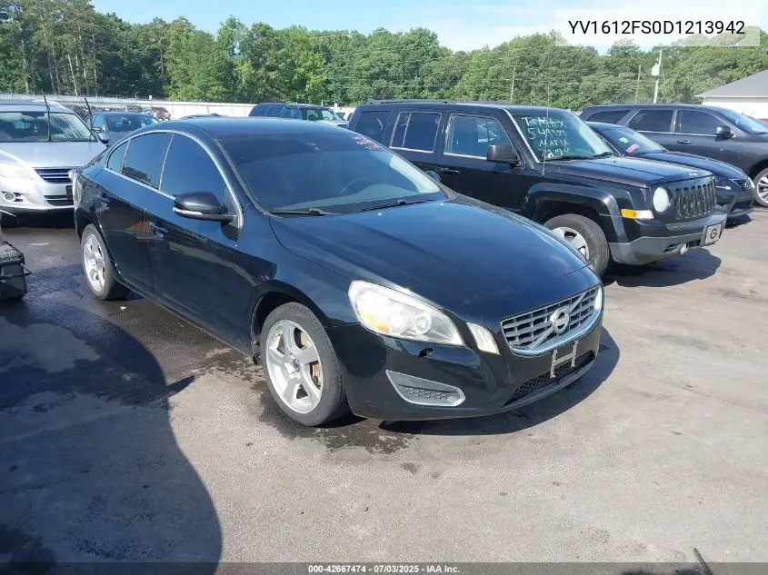 2013 Volvo S60 T5/T5 Platinum/T5 Premier/T5 Premier Plus VIN: YV1612FS0D1213942 Lot: 42667474
