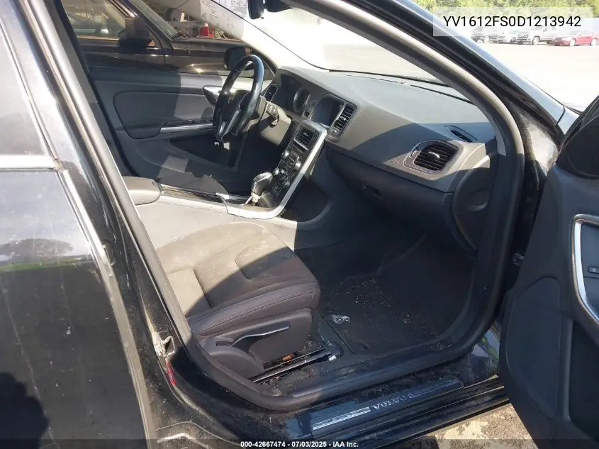 2013 Volvo S60 T5/T5 Platinum/T5 Premier/T5 Premier Plus VIN: YV1612FS0D1213942 Lot: 42667474