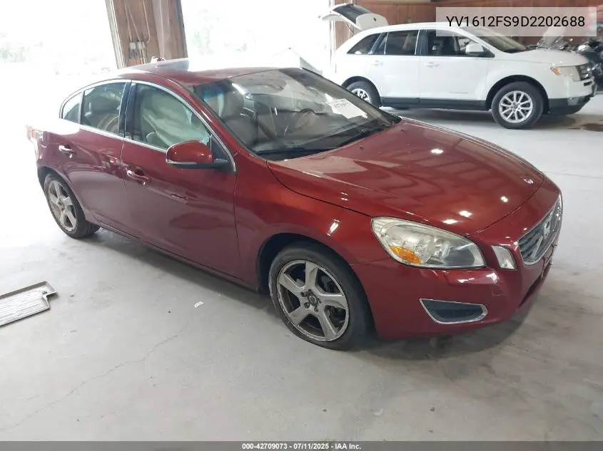 2013 Volvo S60 T5/T5 Platinum/T5 Premier/T5 Premier Plus VIN: YV1612FS9D2202688 Lot: 42709073