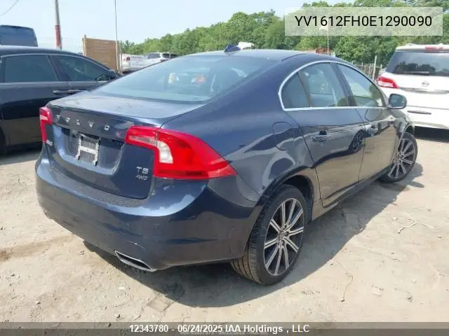 2014 Volvo S60 VIN: YV1612FH0E1290090 Lot: 12343780