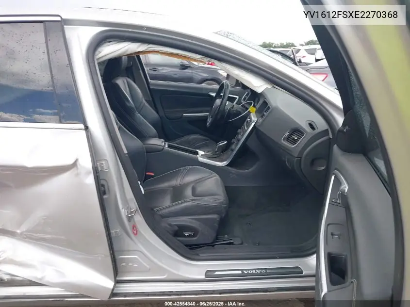 2014 Volvo S60 T5 VIN: YV1612FSXE2270368 Lot: 42554840