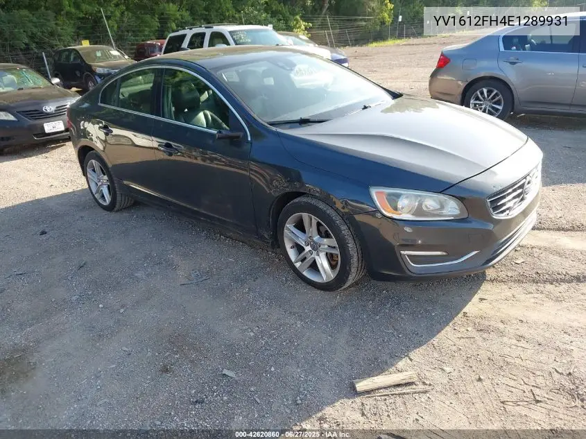 2014 Volvo S60 T5 VIN: YV1612FH4E1289931 Lot: 42620860