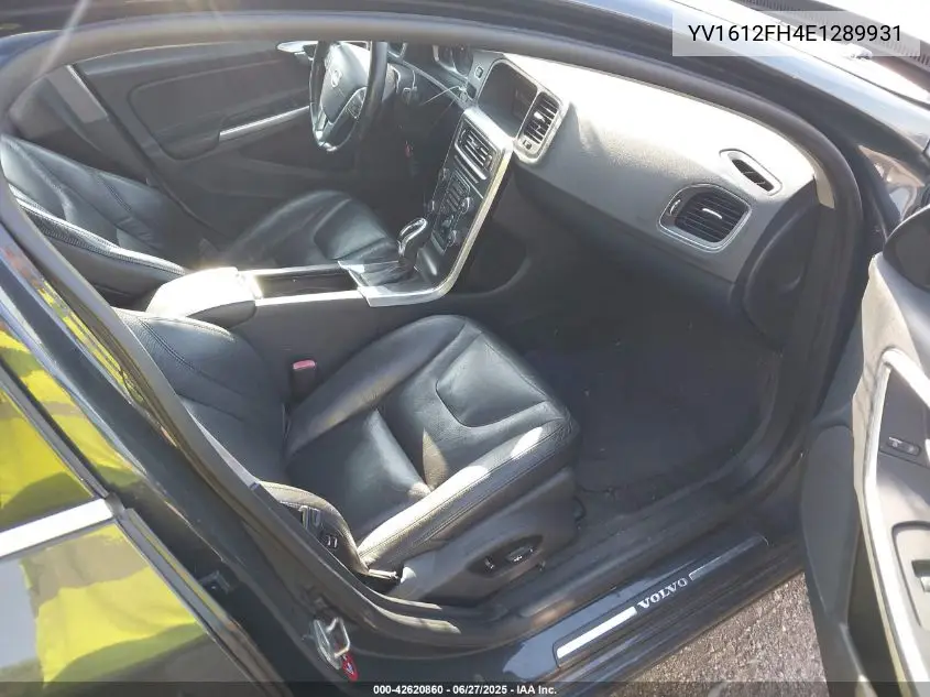 2014 Volvo S60 T5 VIN: YV1612FH4E1289931 Lot: 42620860