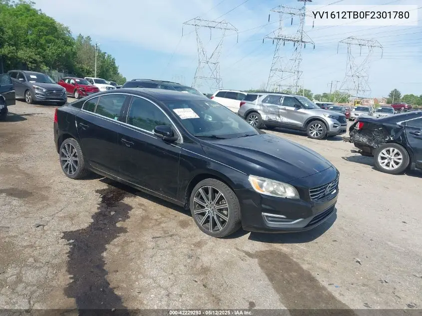 2015 Volvo S60 T5 Premier VIN: YV1612TB0F2301780 Lot: 42229293