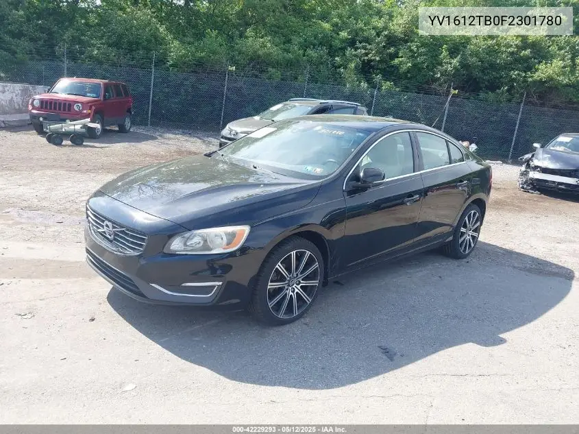 2015 Volvo S60 T5 Premier VIN: YV1612TB0F2301780 Lot: 42229293