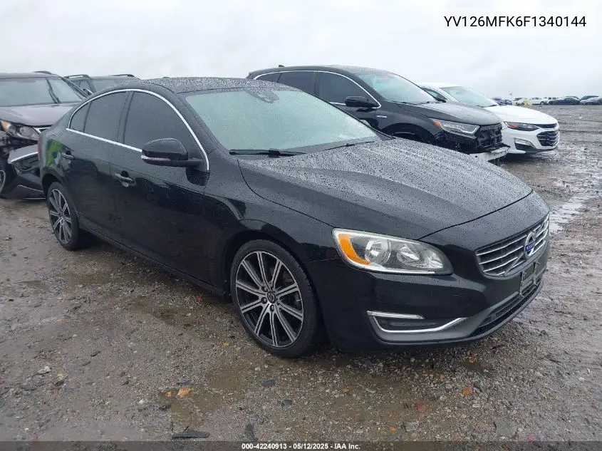 yv126mfk6f1340144 YV126MFK6F1340144 2015 Volvo S60 T5 Premier