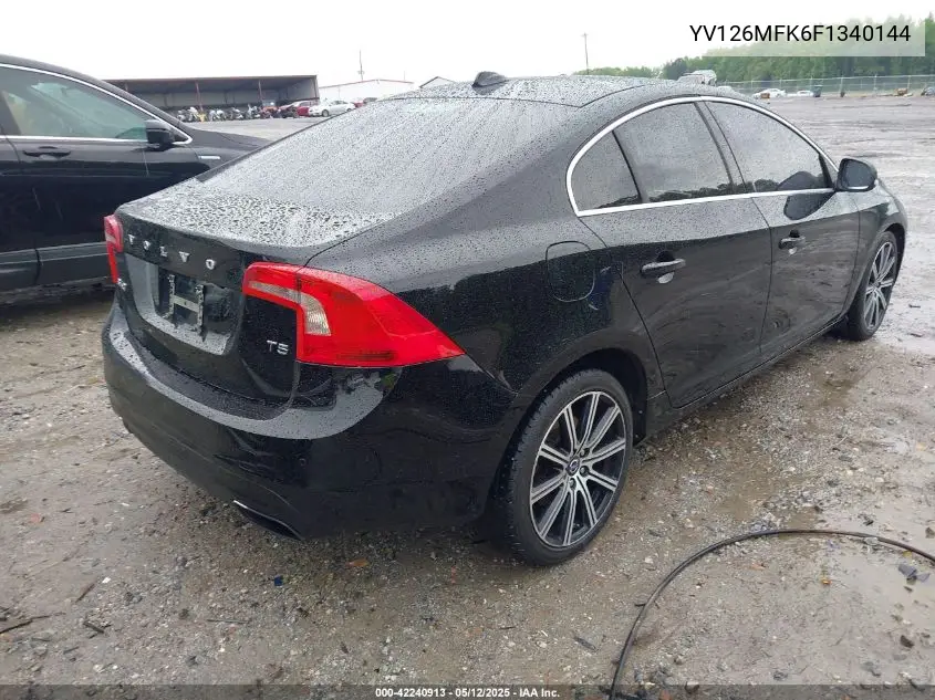 yv126mfk6f1340144 YV126MFK6F1340144 2015 Volvo S60 T5 Premier