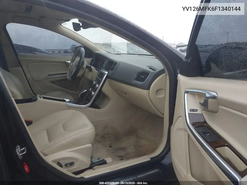 yv126mfk6f1340144 YV126MFK6F1340144 2015 Volvo S60 T5 Premier
