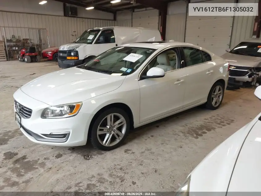 2015 Volvo S60 T5 Premier VIN: YV1612TB6F1305032 Lot: 42606749