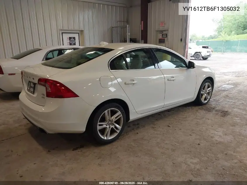 2015 Volvo S60 T5 Premier VIN: YV1612TB6F1305032 Lot: 42606749