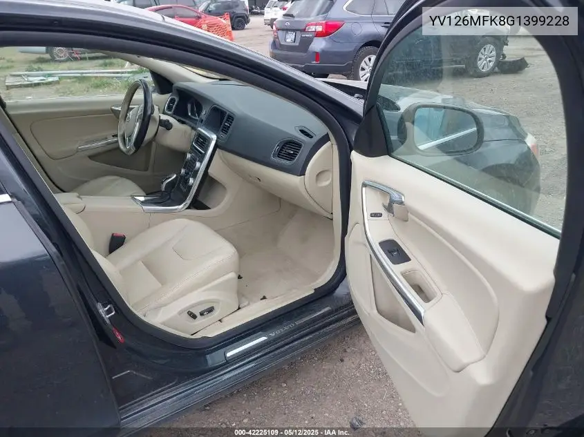 2016 Volvo S60 T5 Drive-E Premier VIN: YV126MFK8G1399228 Lot: 42225109