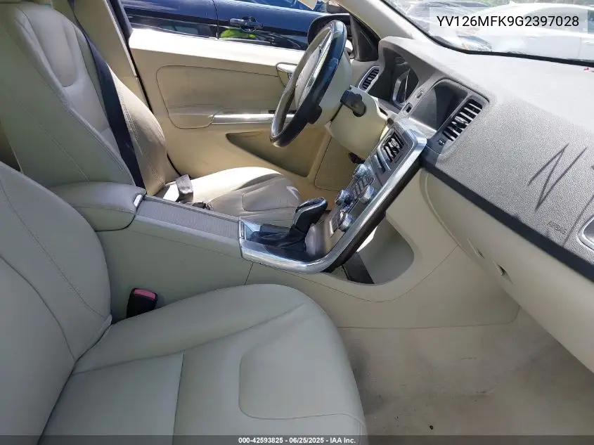 2016 Volvo S60 T5 Drive-E Premier VIN: YV126MFK9G2397028 Lot: 42593825