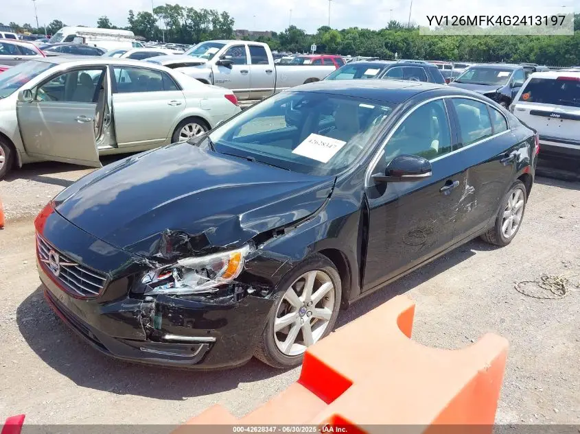 2016 Volvo S60 T5 Drive-E Premier VIN: YV126MFK4G2413197 Lot: 42628347